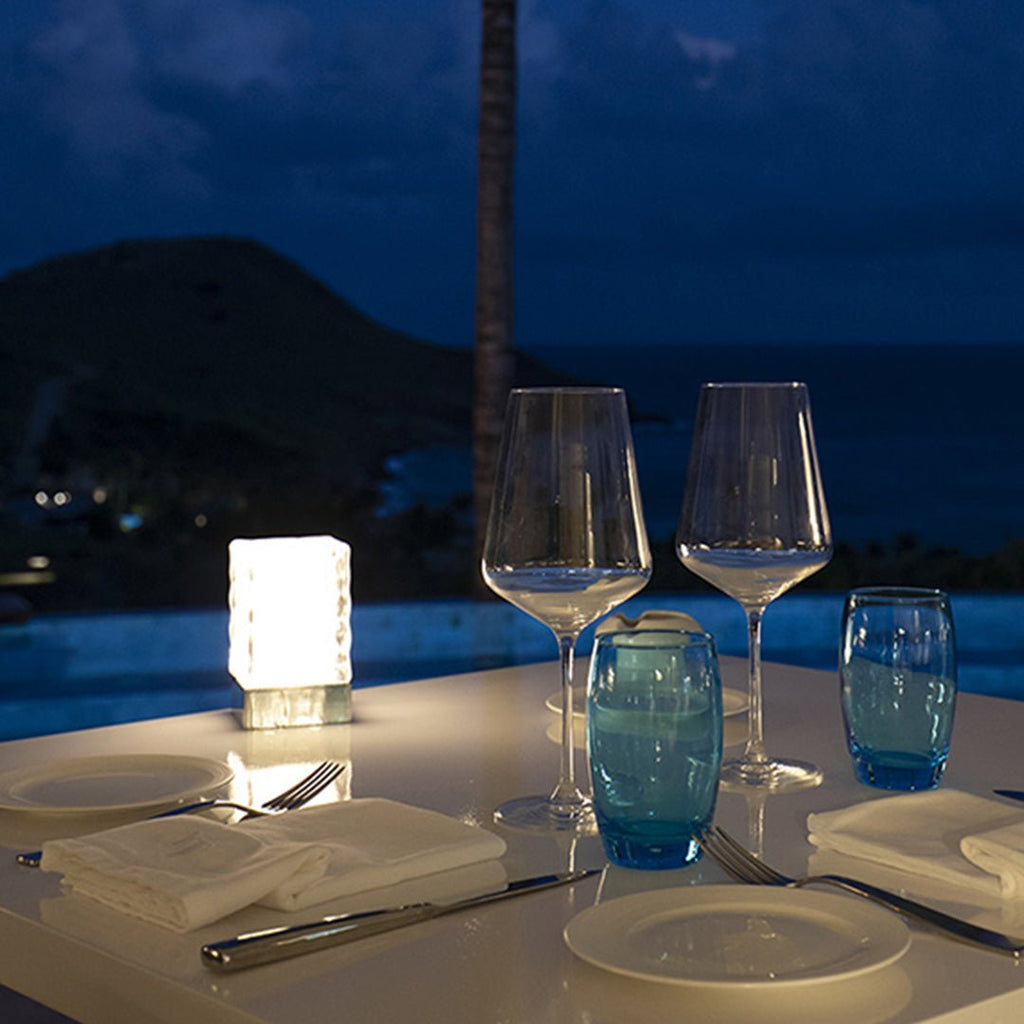 Swirl Cordless Rechargeable Table Lamp - Glass - Image 5