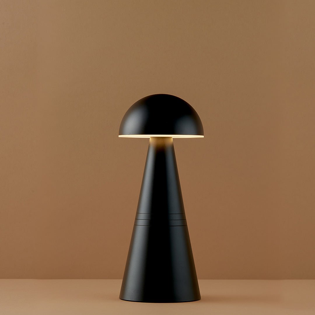 Charm Dome Cordless Rechargeable Table Lamp - Black - Image 3
