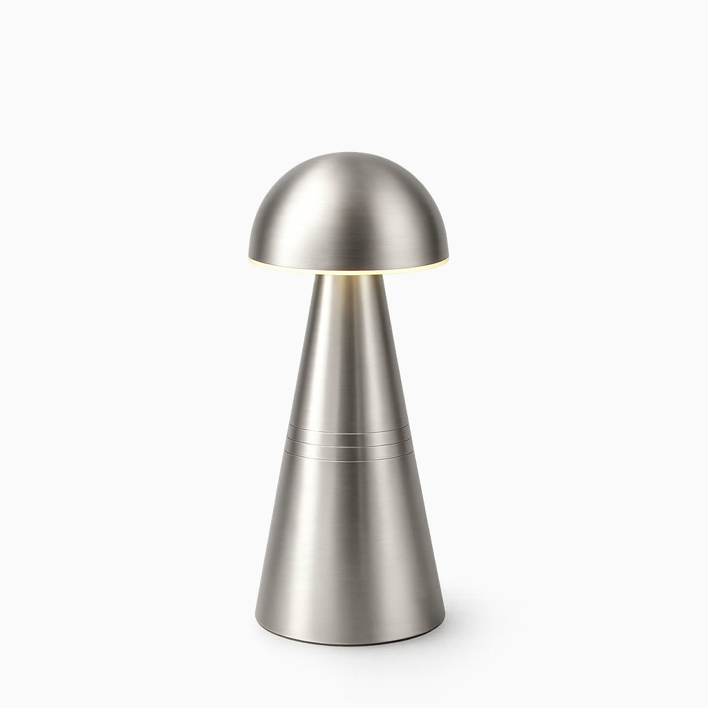 Charm Dome Cordless Rechargeable Table Lamp - Nickel - Image 2