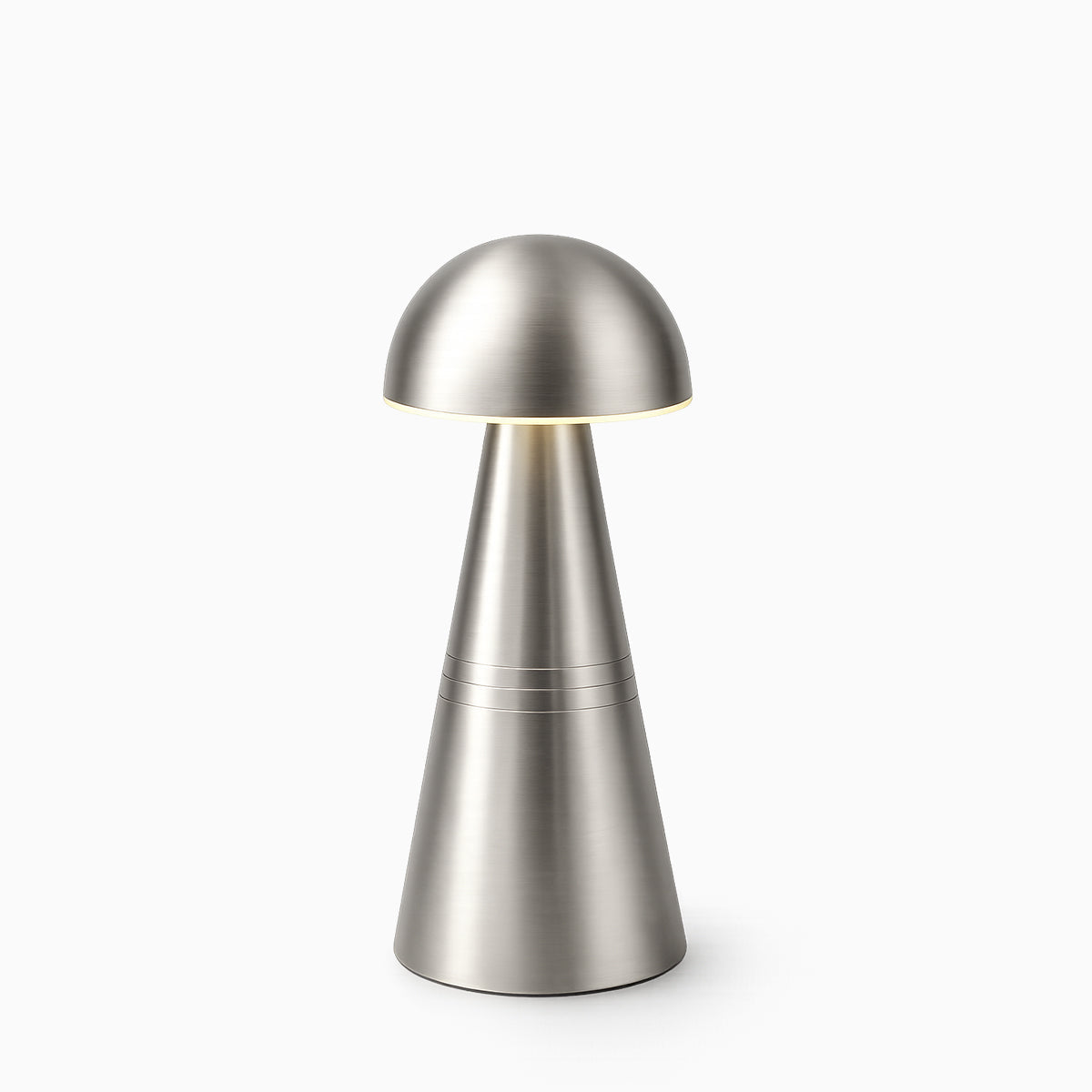 Charm Dome Cordless Rechargeable Table Lamp - Nickel - Image 2