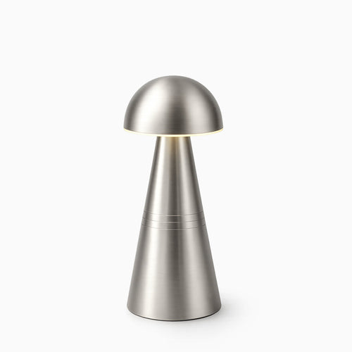 Charm Dome Cordless Rechargeable Table Lamp - Nickel - Image 2
