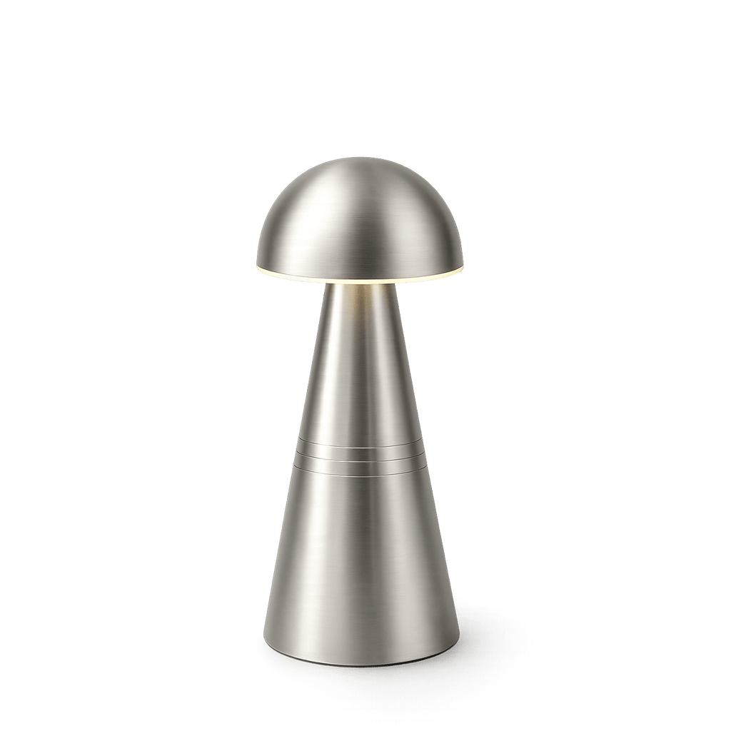 Charm Dome Cordless Rechargeable Table Lamp - Nickel - Image 6