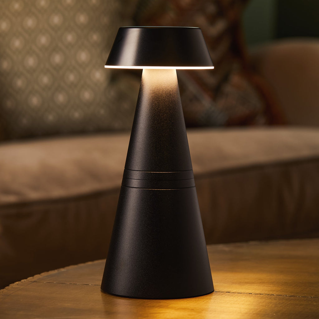 Charm Empire Cordless Rechargeable Table Lamp - Black - Image 1