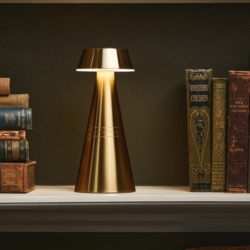 Charm Empire Cordless Rechargeable Table Lamp - Brass - Image 1