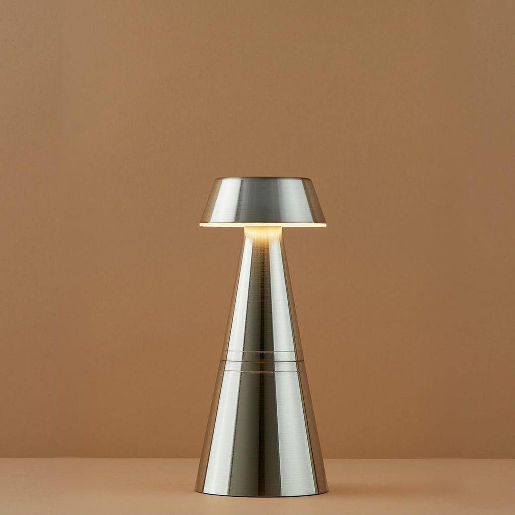 Charm Empire Cordless Rechargeable Table Lamp - Nickel - Image 3