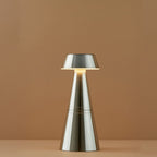 Charm Empire Cordless Rechargeable Table Lamp - Nickel - Image 3