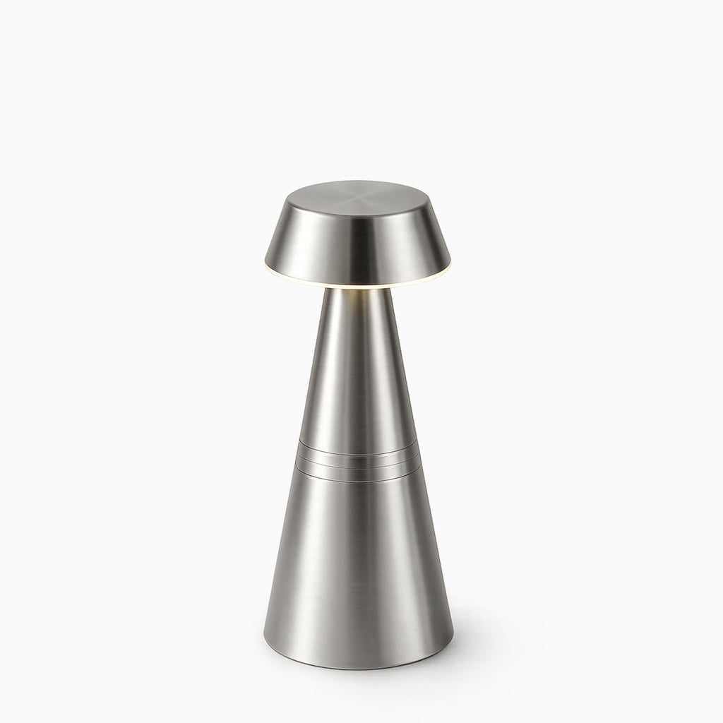 Charm Empire Cordless Rechargeable Table Lamp - Nickel - Image 2