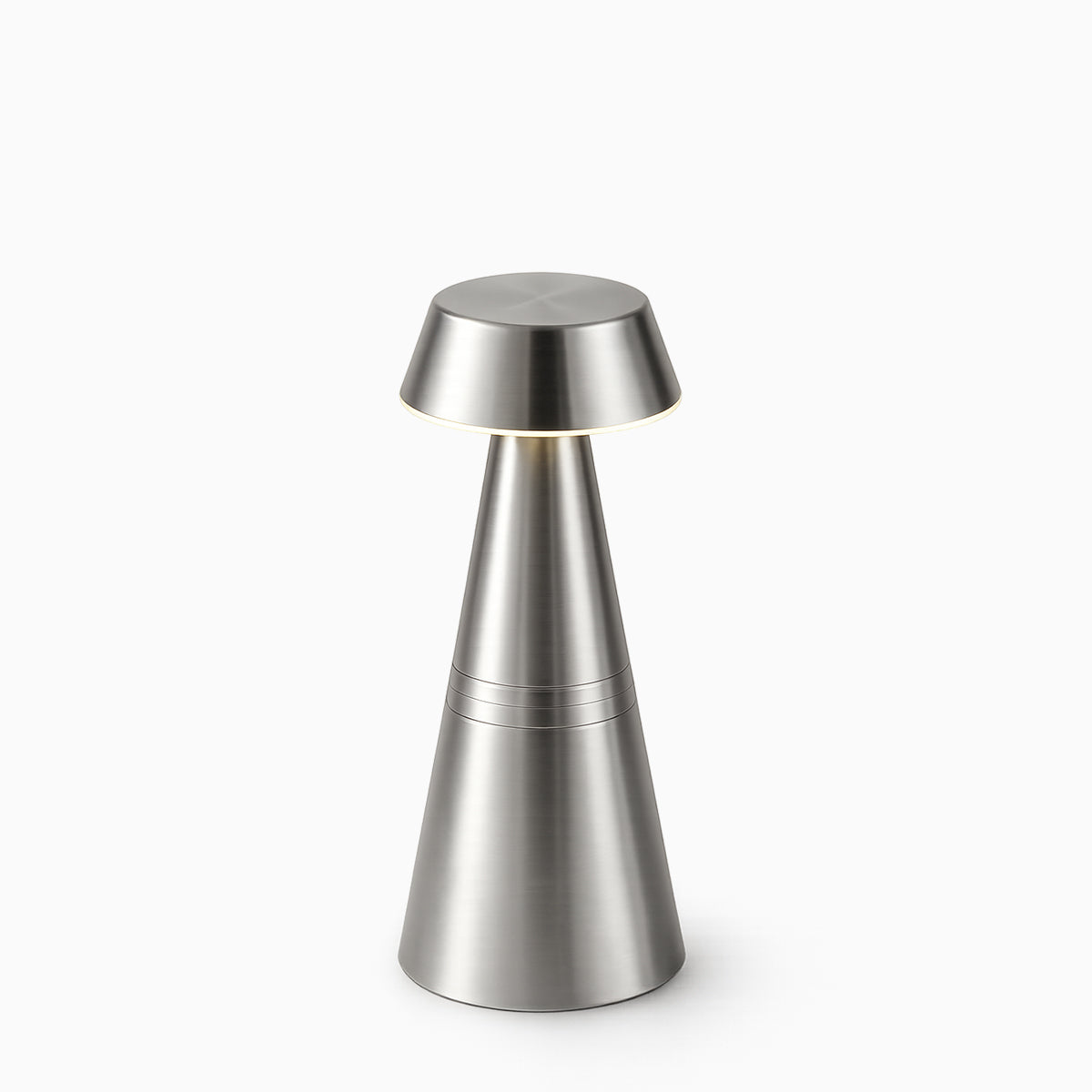 Charm Empire Cordless Rechargeable Table Lamp - Nickel - Image 2