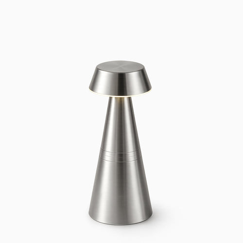 Charm Empire Cordless Rechargeable Table Lamp - Nickel - Image 2