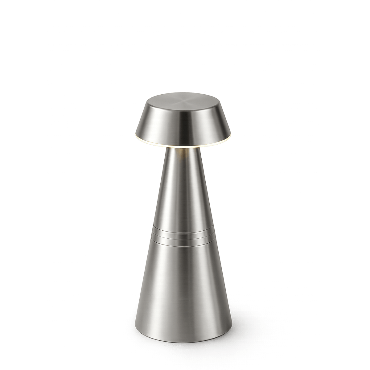 Charm Empire Cordless Rechargeable Table Lamp - Nickel - Image 4
