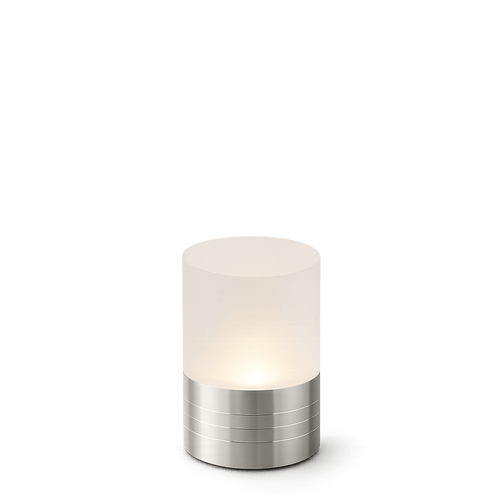 Halo Cordless Rechargeable Table Lamp - Nickel - Image 1
