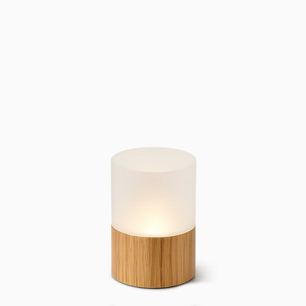 Halo Cordless Rechargeable Table Lamp - Wood - Image 2