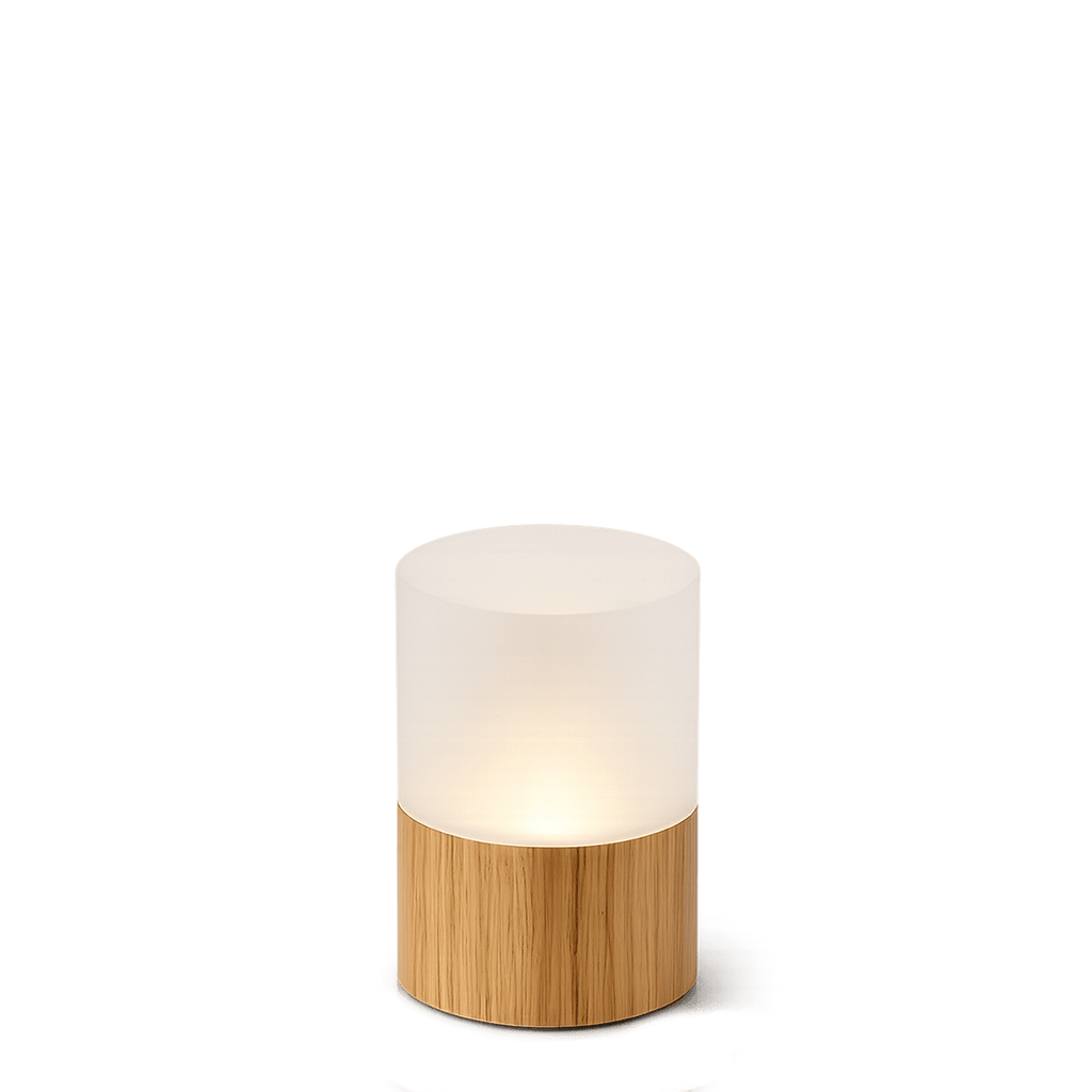 Halo Cordless Rechargeable Table Lamp - Wood - Image 5