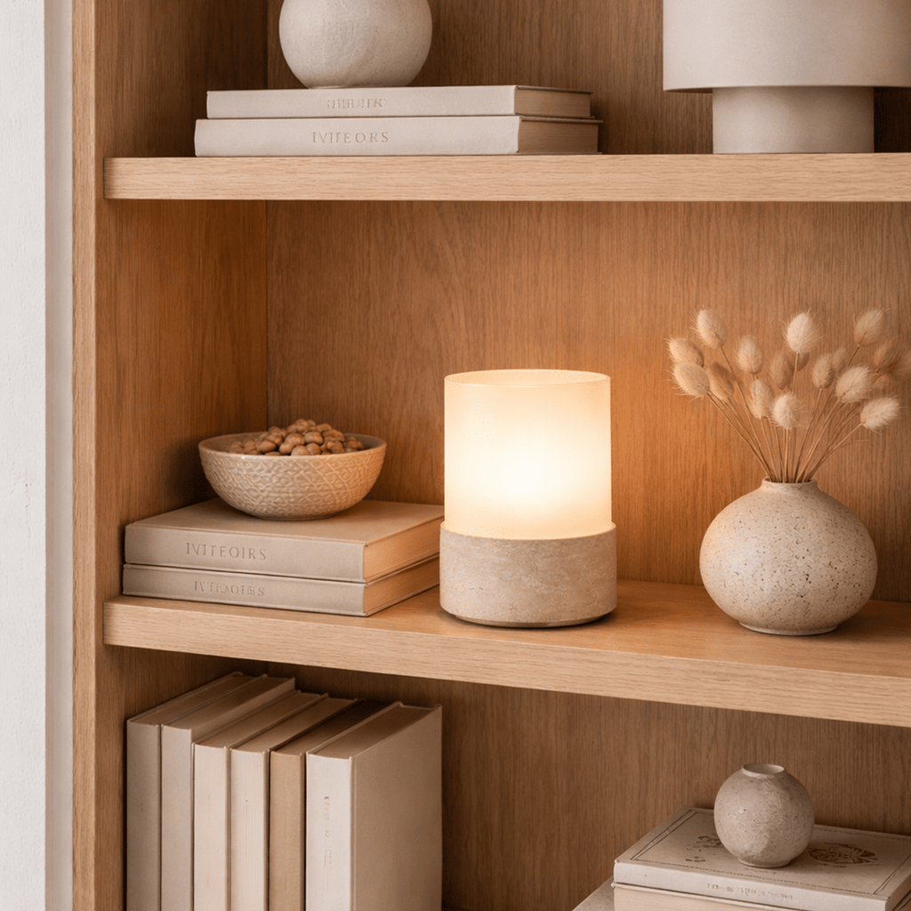 Halo Cordless Rechargeable Table Lamp - Stone - Image 4