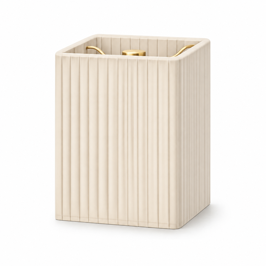 Shade Silk Pleated - Ivory 12cm [B] Replacement Shade - Image 1