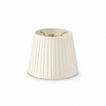 Shade Silk Pleated - Ivory 12cm [D] Replacement Shade - Image 1