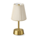 Liberty Cordless Table Lamp Brass Ivory Cotton Shade [C] - Image 6