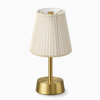 Liberty Cordless Table Lamp Brass Ivory Cotton Shade [C] - Image 2
