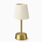 Liberty Cordless Table Lamp Brass Ivory Pleated Shade [D] - Image 2