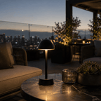 Sofia Dome Cordless Rechargeable Table Lamp - Black - Image 4