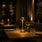 Sofia Dome Cordless Rechargeable Table Lamp - Brass - Image 4