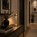 Sofia Dome Cordless Rechargeable Table Lamp - Brass - Image 3