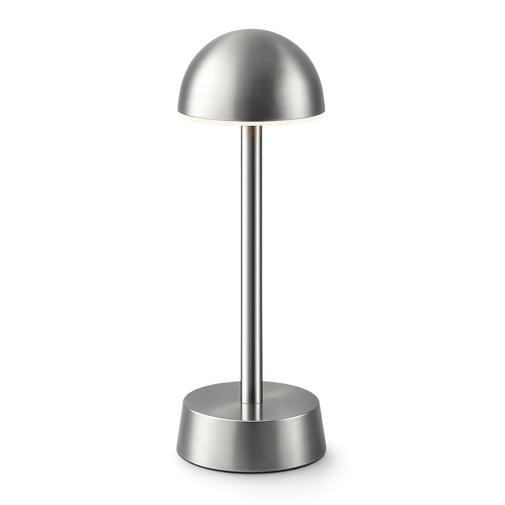 Sofia Dome Cordless Rechargeable Table Lamp - Nickel - Image 8
