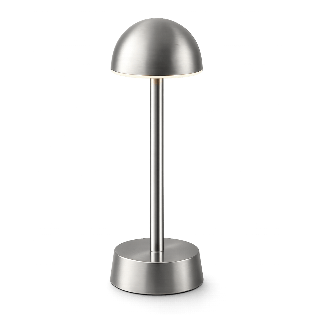 Sofia Dome Cordless Rechargeable Table Lamp - Nickel - Image 8