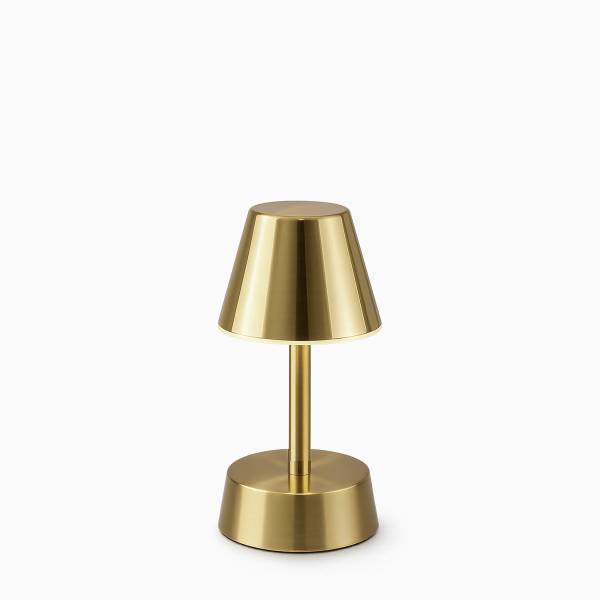 Sofia Empire Mini Cordless Rechargeable Table Lamp - Brass - Image 2