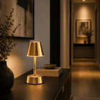 Sofia Empire Mini Cordless Rechargeable Table Lamp - Brass - Image 4