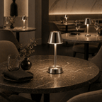 Sofia Empire Cordless Rechargeable Table Lamp - Nickel - Image 4