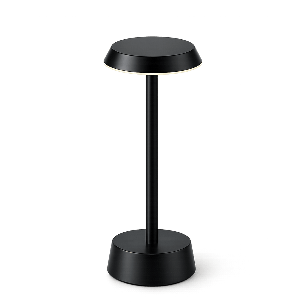 Sofia Flat Cordless Rechargeable Table Lamp - Black - Image 6