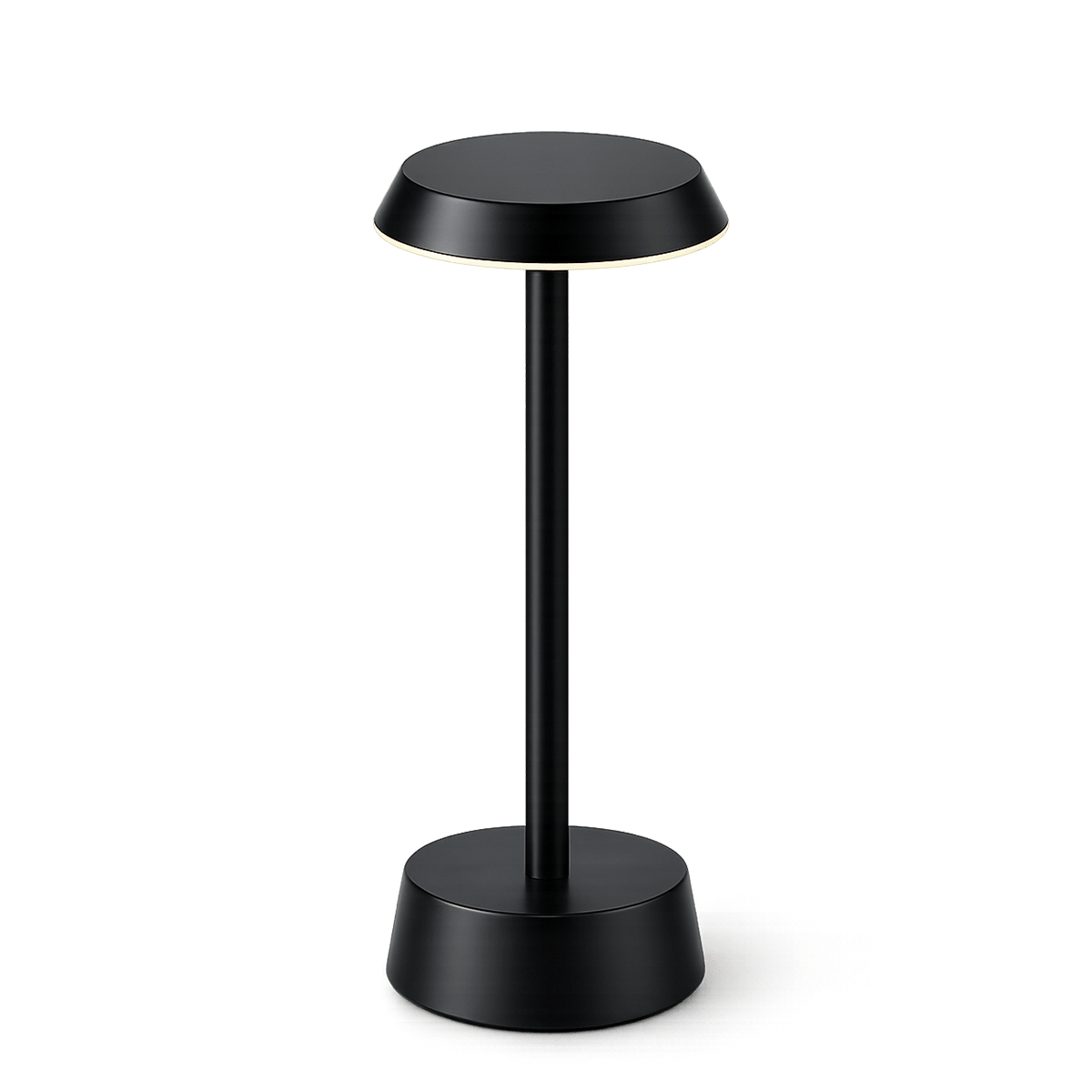 Sofia Flat Cordless Rechargeable Table Lamp - Black - Image 6