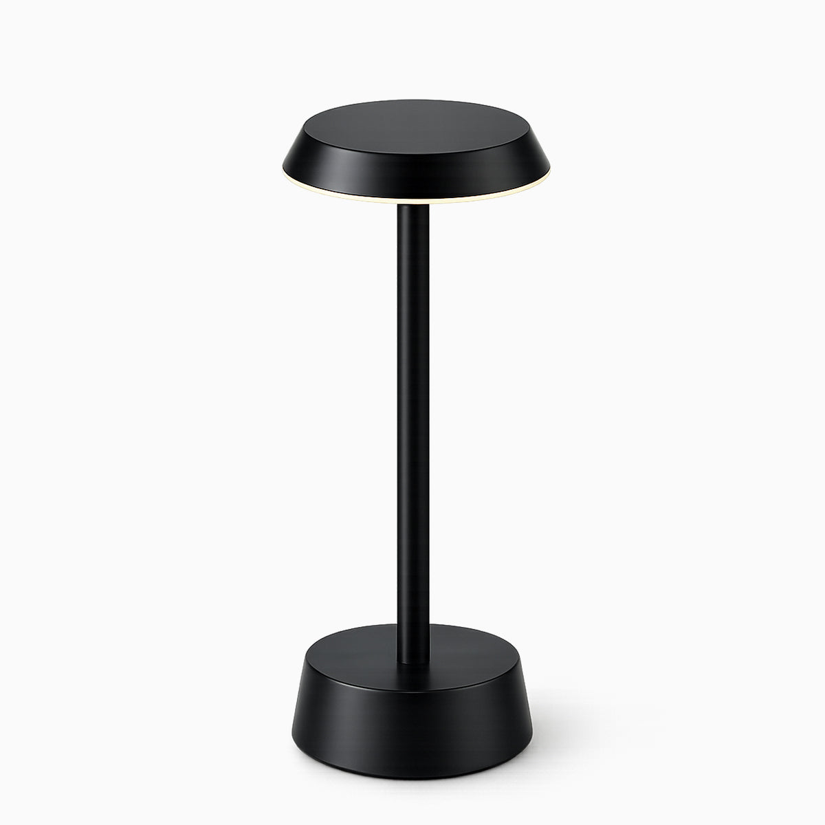 Sofia Flat Cordless Rechargeable Table Lamp - Black - Image 2