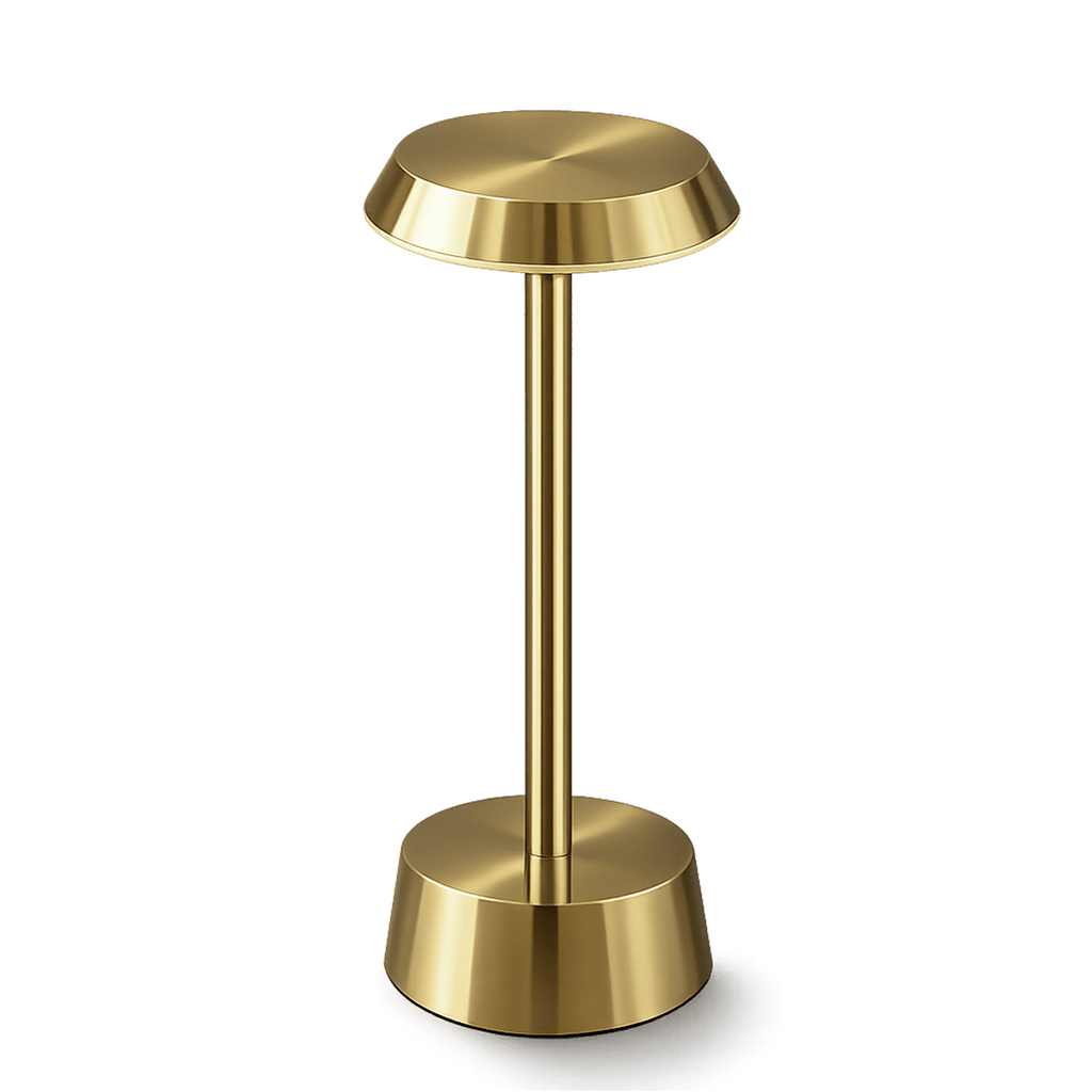 Sofia Flat Cordless Rechargeable Table Lamp - Brass - Image 5