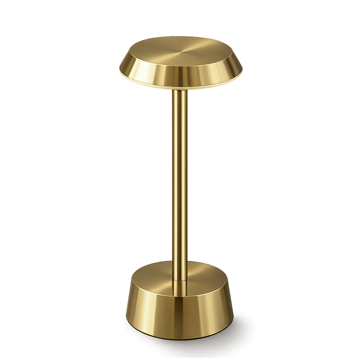 Sofia Flat Cordless Rechargeable Table Lamp - Brass - Image 5