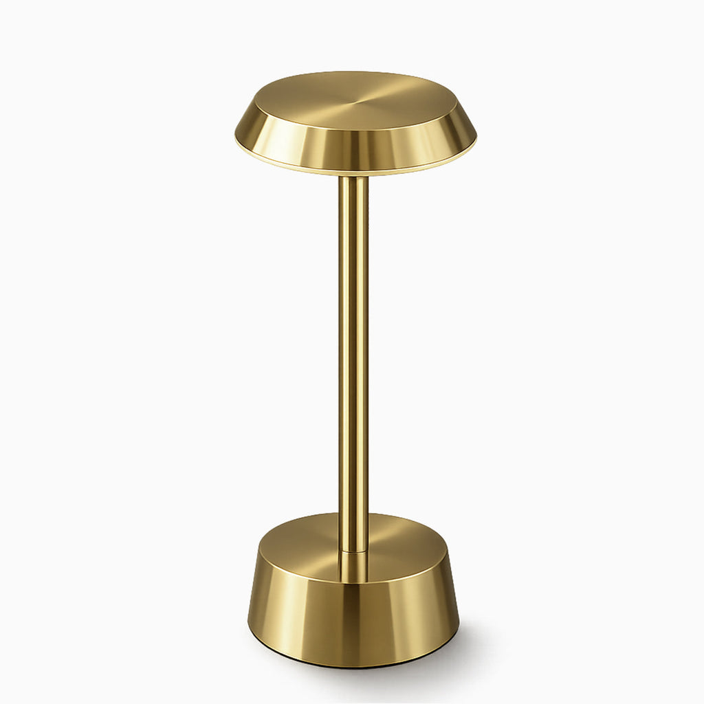 Sofia Flat Cordless Rechargeable Table Lamp - Brass - Image 2