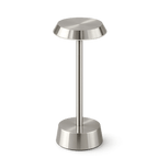 Sofia Flat Cordless Rechargeable Table Lamp - Nickel - Image 8