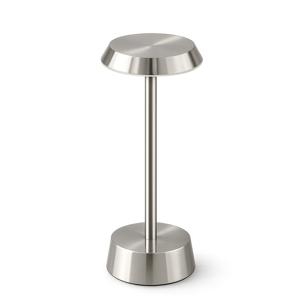 Sofia Flat Cordless Rechargeable Table Lamp - Nickel - Image 8