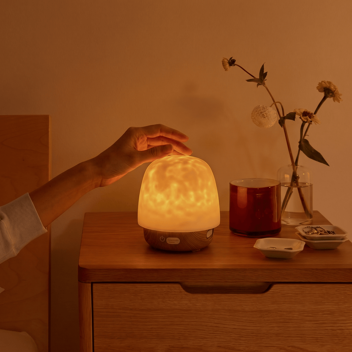 Ondine Water-Ripple Lamp with Bluetooth Speaker - Image 1